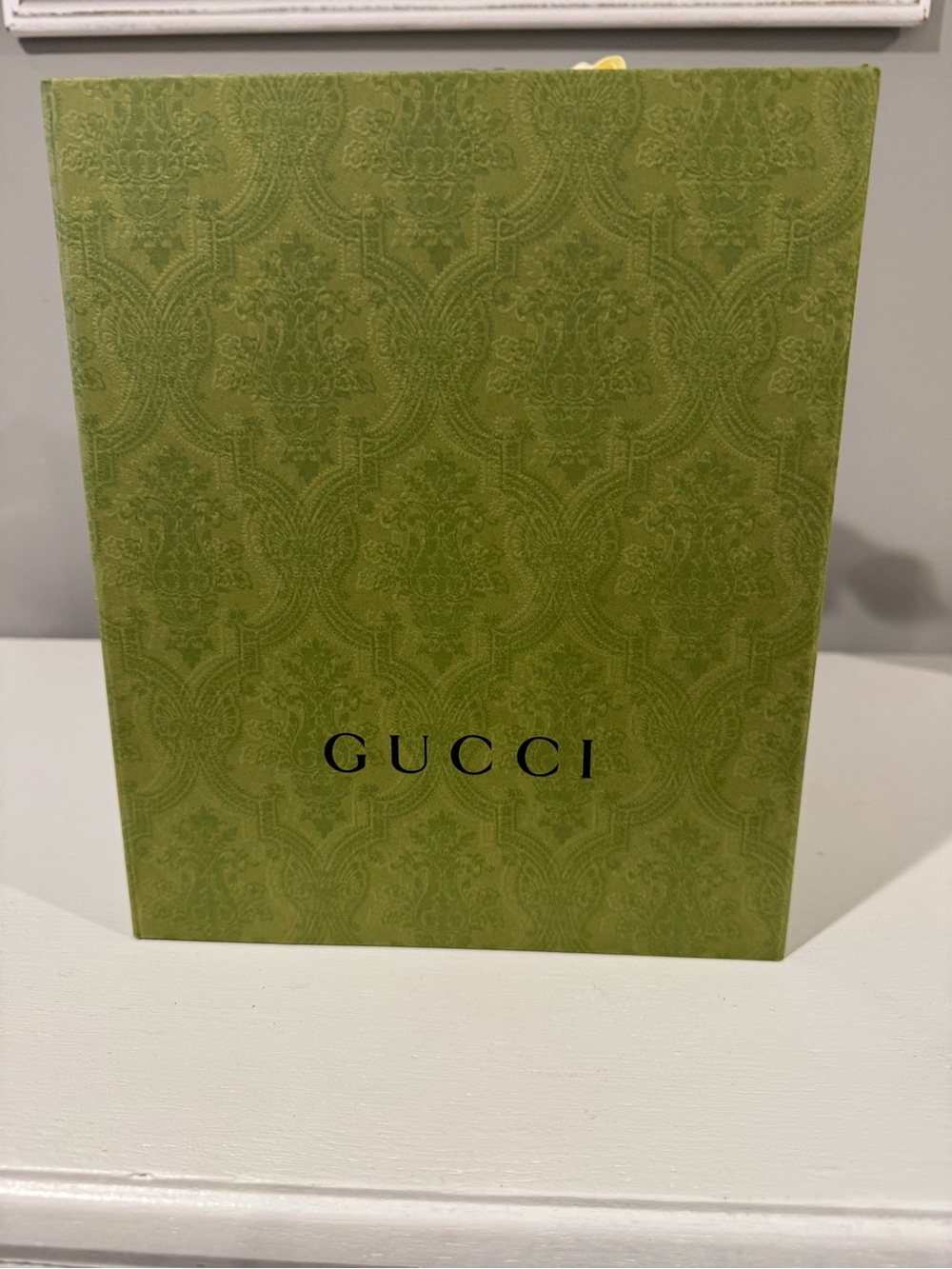 Gucci Olive Green Decorative Box with Embossed Motif